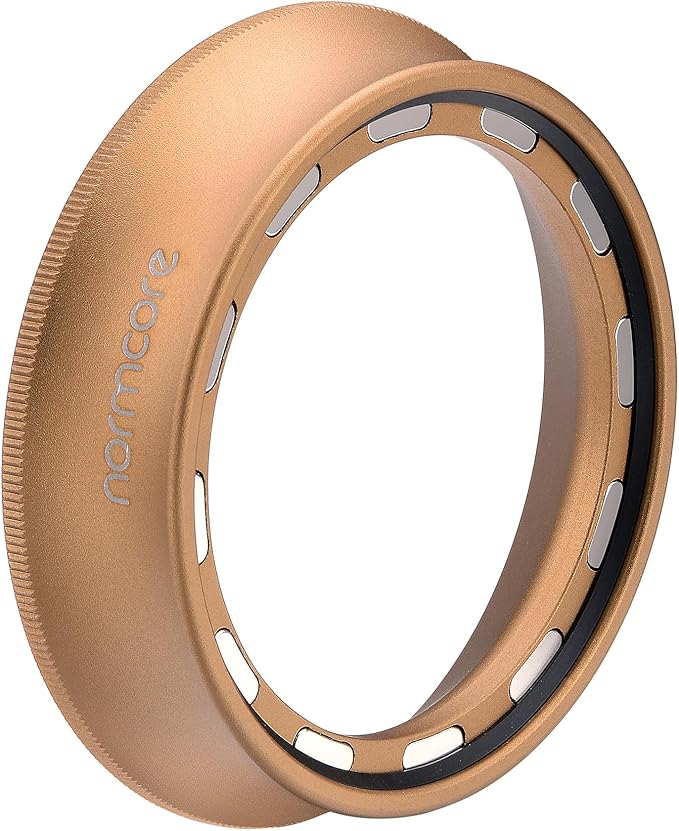 Normcore 54mm Espresso Dosing Funnel V2, Magnetic Dosing Ring, 18mm Anodized Aluminum with 15 Neodymium Fit Breville 54 mm Bottomless Portafilter, Bronze