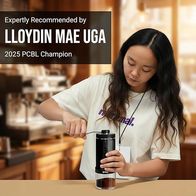 World's First 60g Large Capacity Manual Coffee Grinder, Portable Hand Coffee Bean Mill with 40 Adjustable Settings, Stainless steel Burr Grinder for Espresso, Pour Over, Camping, Travel, Gift, etc