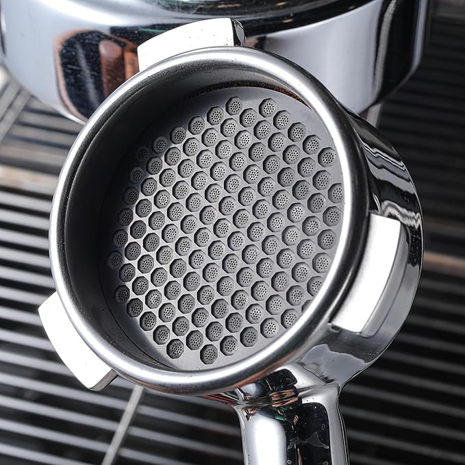 KNODOS Magnetic 54mm Dosing Funnel & Espresso Puck Screen For Breville Espresso Machine Portafilter
