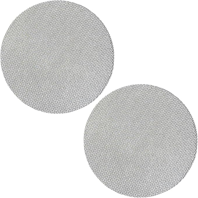 2 Pack 53.3mm Espresso Puck Screen, Reusable Coffee Filter Screen for Portafilter Filter Basket, 1.7mm Thickness 150μm 316 Stainless Steel, Compatible with Espresso Machine