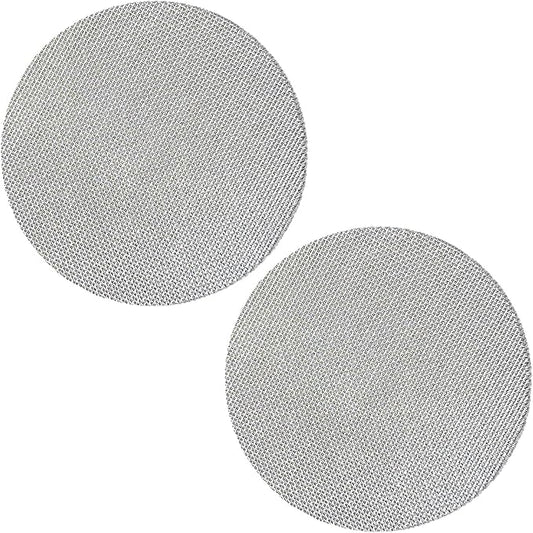 2 Pack 53.3mm Espresso Puck Screen, Reusable Coffee Filter Screen for Portafilter Filter Basket, 1.7mm Thickness 150μm 316 Stainless Steel, Compatible with Espresso Machine