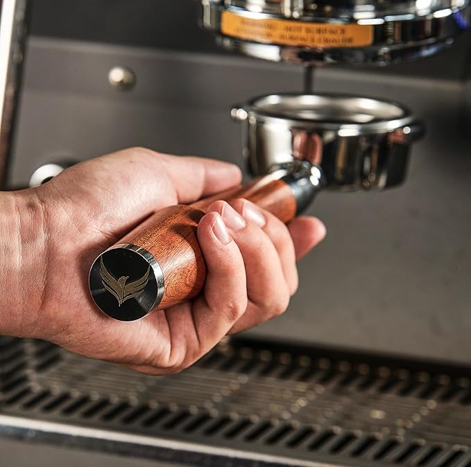 KNODOS 54mm Breville Espresso Accessories Kit – Naked Portafilter, Calibrated Self Leveling Tamper, Distributor Tool, Tamping Station, Dosing Cup and RDT Sprayer Set