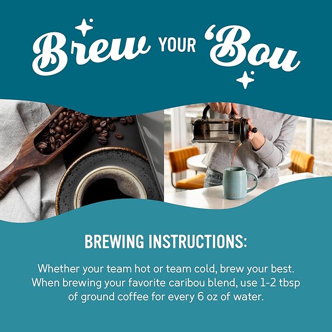 Caribou Coffee, Flavored Ground Coffee, 100% Arabica Coffee - Vanilla Hazelnut Dreamstate 66 Ounces (6 Bags of 11 Ounces)
