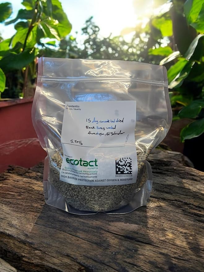 Tesoros Del Pais Green Unroasted Coffee Beans Ahuachapan, El Salvador Single Estate High Elevation (Honey washed, 5 lb)