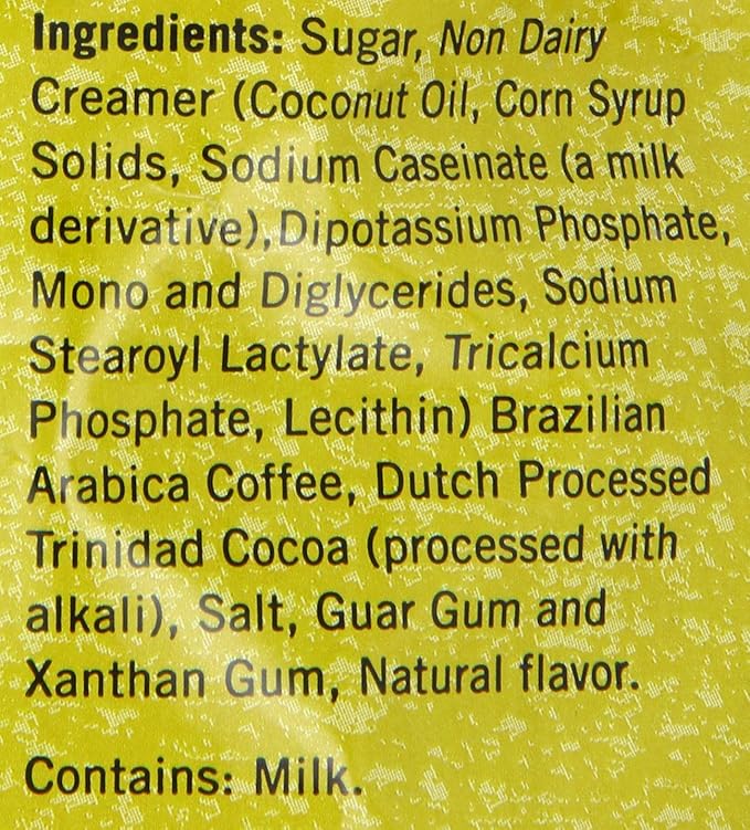MOCAFE Mocha Frappe Powder Mix, Instant blended iced coffee latte, 3lb bulk bag