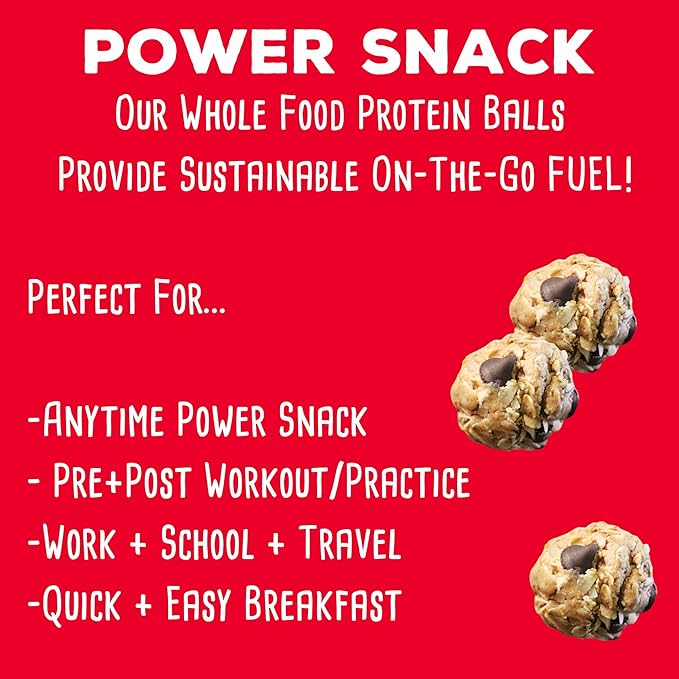 simplyFUEL Whole-Food Protein Balls (Chocolate Coconut Peanut Butter), 8 g High-Protein, Gluten-Free, Healthy Snack for Adults & Kids, 9.6 oz