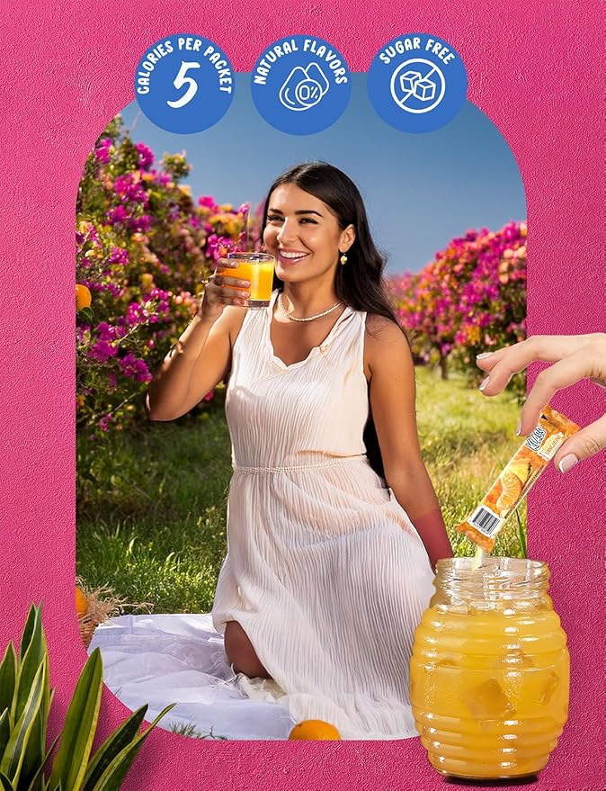 Klass Aguas Frescas, Powdered Drink Mix Variety Pack, 40 Singles Zero Sugar & Caffeine-Free Powder Packets, Water Drink Mix, Flavors: Cucumber Limeade, Strawberry Watermelon, Hibiscus Berries & Pineapple Tangerine - 5 Calories Per Packet & Natural Flavors