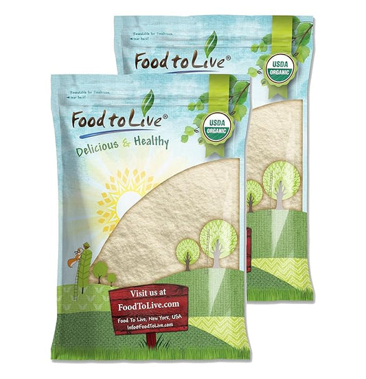 Food to Live Organic Lime Juice Powder, 14 Pounds - Non-GMO, Unsulfured, Made from Raw Dried Citrus Fruit, Vegan, Bulk, Great for Baking, Juices, Smoothies, Yogurts, Contains Maltodextrin, No Sulphites