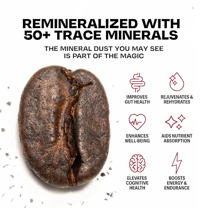 Danger Coffee by Dave Asprey, Remineralized, Mold Free & Lab Tested Swiss Water Decaf Ground Coffee, Medium Roast, Decaffeinated 10.9 Ounce
