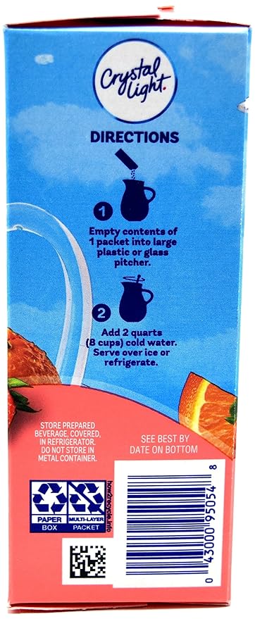 Crystal Light Crystal Light, Drink Mix Strawberry Orange Banana, 2.4 Ounce, 2.4 OZ