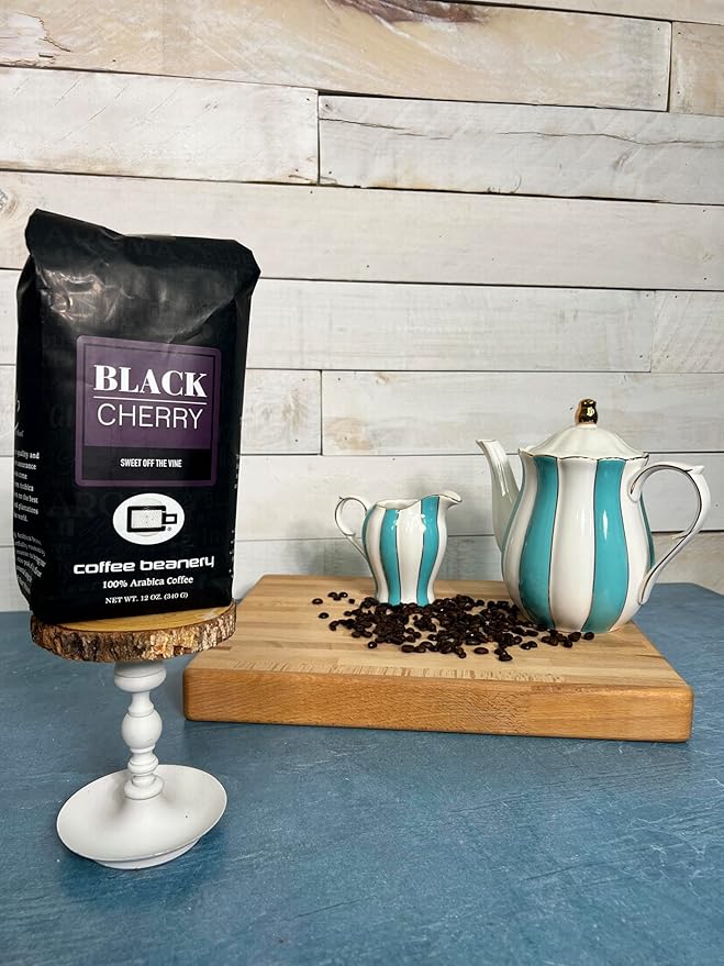 Coffee Beanery Black Cherry Flavored Coffee | 100% Specialty Arabica Coffee | 12oz bag (Automatic Drip)