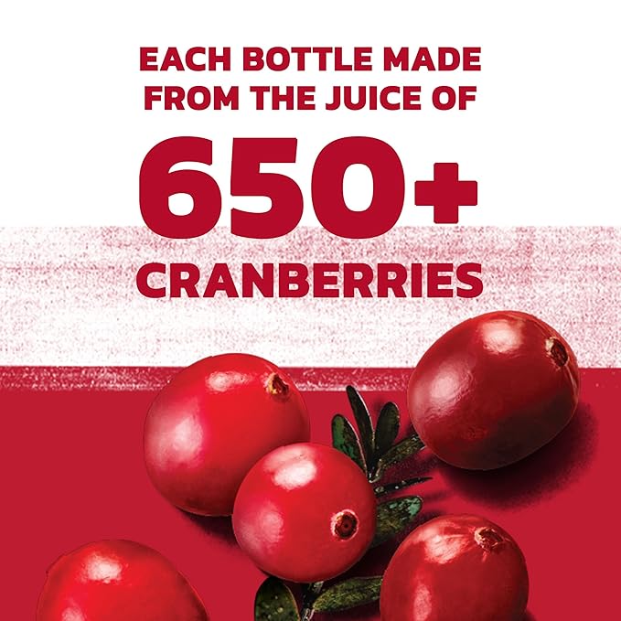 Ocean Spray® Pure Unsweetened Cranberry, 100% Cranberry Juice From Concentrate, 32 Fl Oz Bottle (Pack of 8)