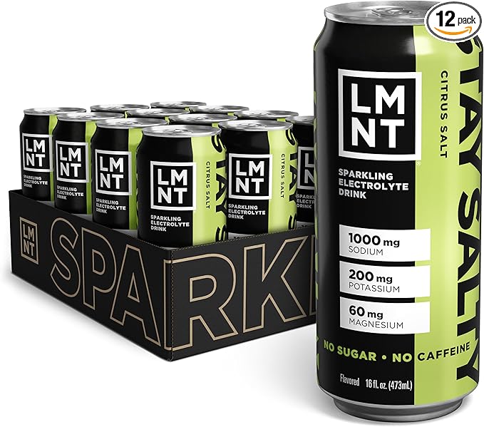 LMNT Sparkling Electrolyte Drink - Citrus Salt | 12-Count