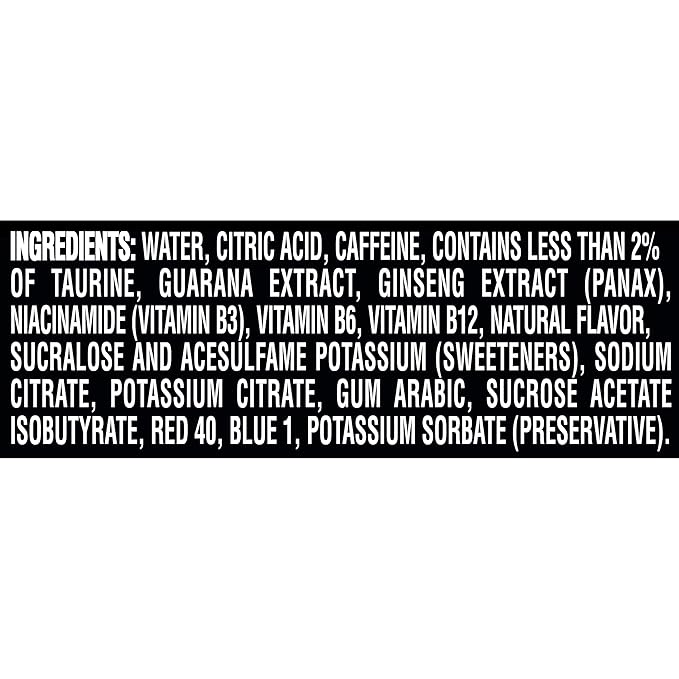 MiO Energy Black Cherry Naturally Flavored Liquid Water Enhancer 1 Count 3.24 fl oz (Pack of 5)