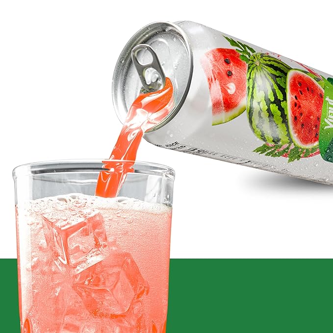 VINUT 100% Watermelon Juice, No Added Sugar, Not From Concentrate, 16.9 fl oz (500 mL) Can, Pack of 12
