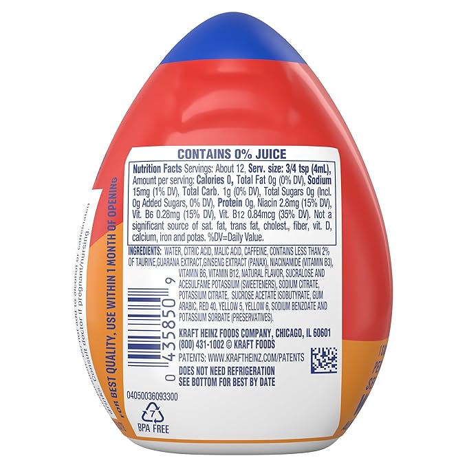 Mio Energy Liquid Water Enhancer, Tropical Fusion, 1.62 Ounce (Pack of 6)