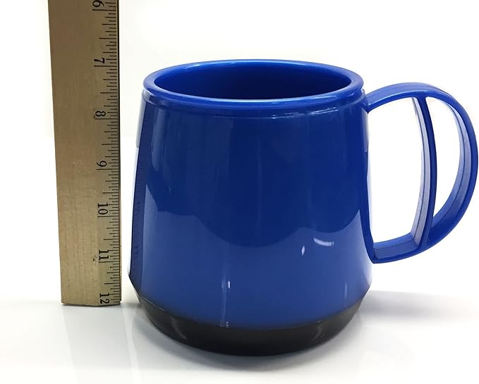 ThermoServ Foam Insulated Wide Body Mug, 20-Ounce, Pearl Dark Blue
