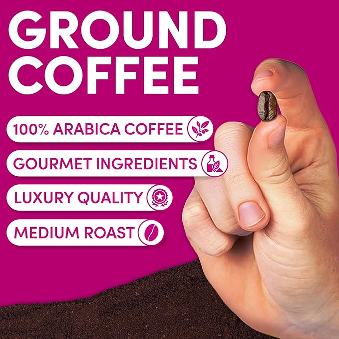 Sarasota Coffee Ground Jamaican Me Crazy | Medium Roast Gourmet Flavored Coffee Grounds | Low Acid, Mold Free, Specialty Grade Flavored Bulk Ground | 5lb (80 oz)
