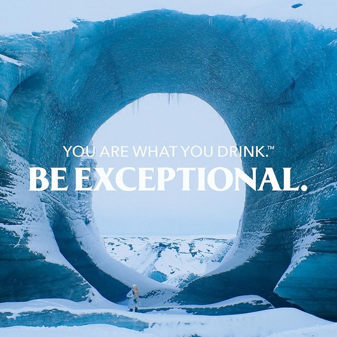 Icelandic Glacial Natural Spring Alkaline Water Liter Count, 1 Litre, 202.8 Fl Oz, (Pack of 6)