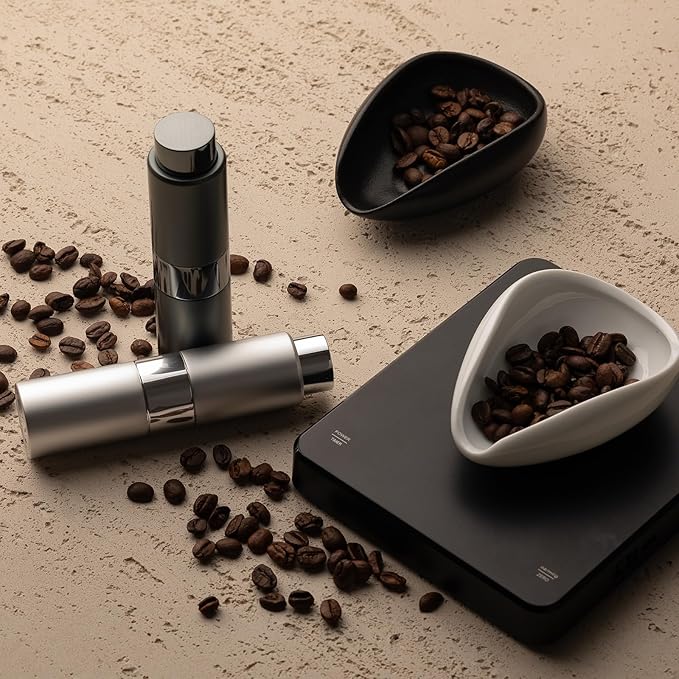 Lulupack Coffee Bean Dosing Cup with 20ML Spray Bottle, Coffee Measuring Cups & Espresso Bean Spritzer Kit