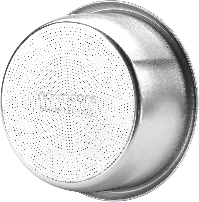 Normcore 54mm High Extraction Filter Basket, Triple Shot, 22g Portafilter Precision Filter Basket For 54mm Breville Sage Espresso machines, Comes with a 53.3mm Puck Screen, Espresso Paper Filters