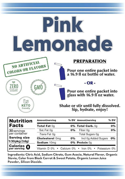 Drink Mix - 2GO (All NATURAL Pink Lemonade)