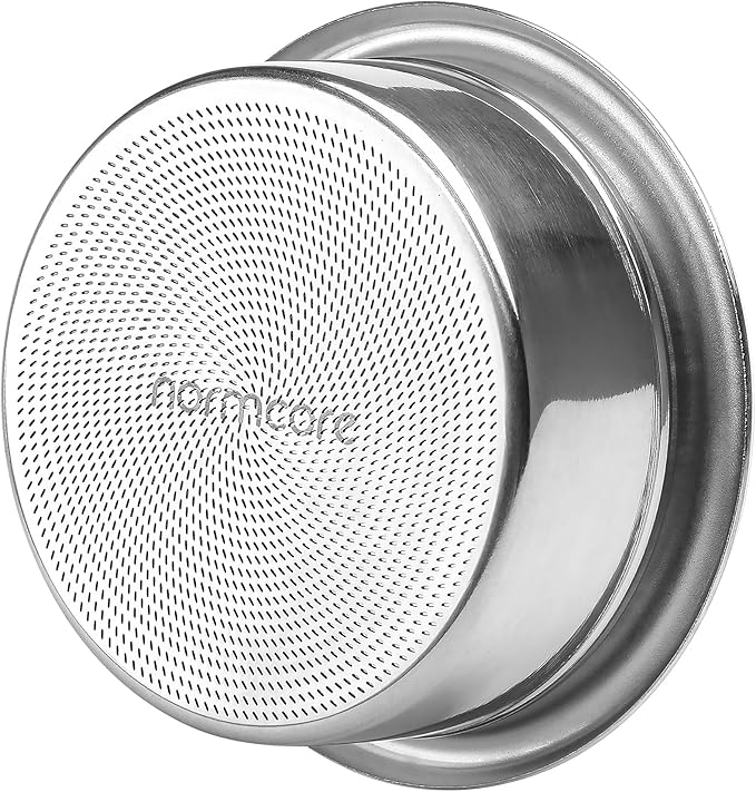 Normcore 58mm Precision High Extraction Filter Basket, 22g Portafilter Basket Coffee Filter, Comes with a 58.5mm Puck Screen, Espresso Paper Filters, 22 Gram