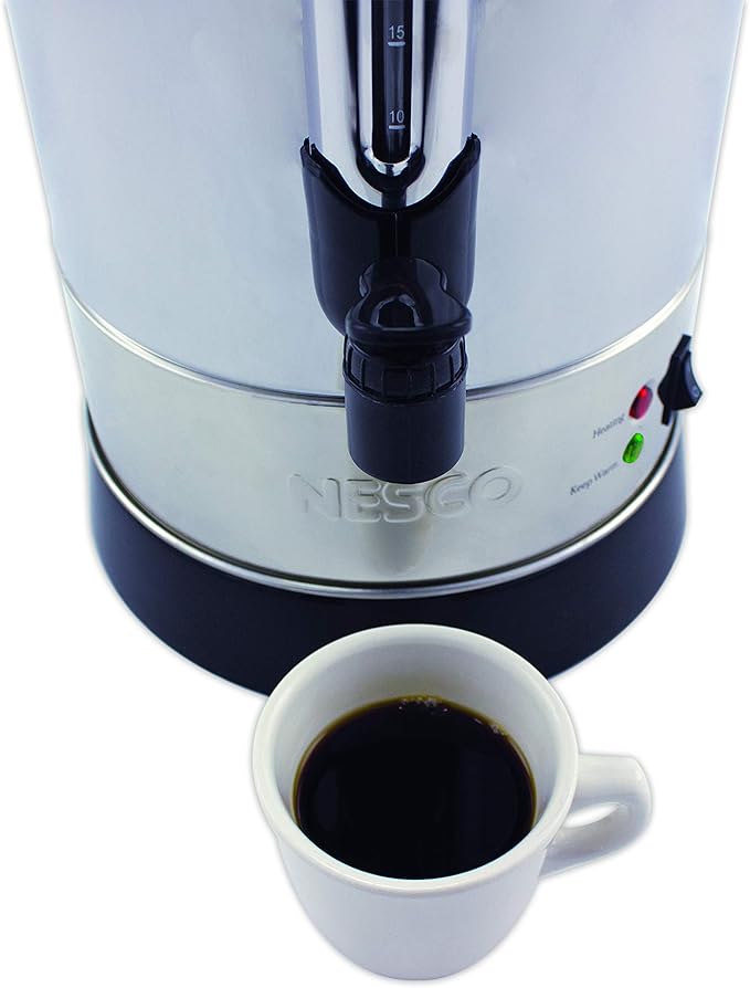 Nesco Professional Coffee Urn, 30 Cups, Stainless Steel