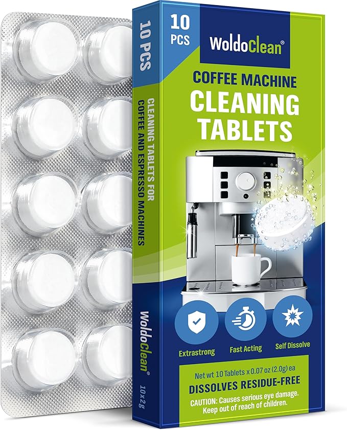 Cleaning Tablets for Fully Automatic Coffee Machines 10 x 2 g – Compatible with Siemens, Jura, Delonghi, Bosch, Krups