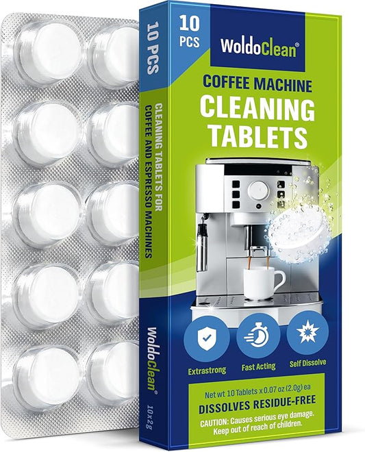 Cleaning Tablets for Fully Automatic Coffee Machines 10 x 2 g – Compatible with Siemens, Jura, Delonghi, Bosch, Krups