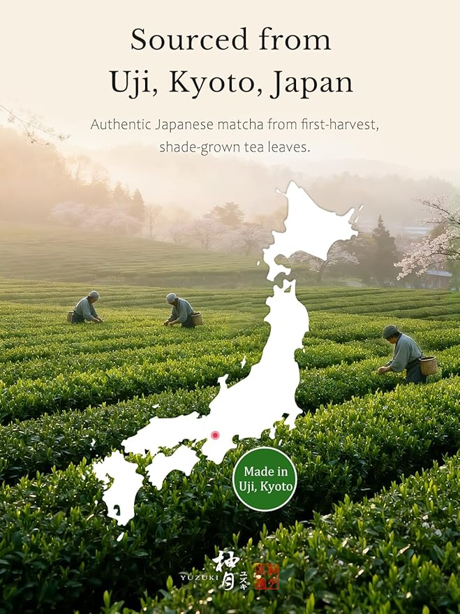Authentic Japanese Matcha, First-Harvest Ceremonial Grade Matcha Green Tea Powder - Product of Japan, Traditionally Stone-Milled, from Uji, Kyoto (40g / 1.4oz)