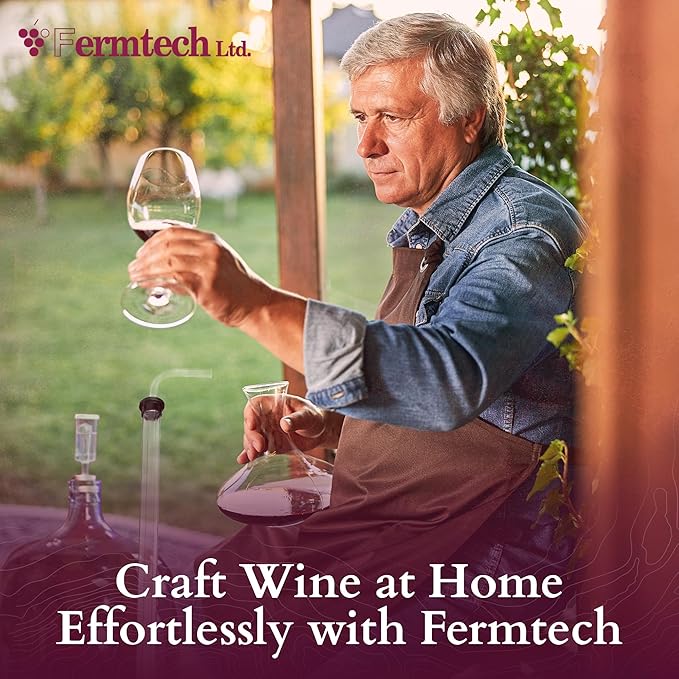 Fermtech 1/2" Large 27" Fast Flow Deluxe Siphoning Kit – Auto Siphon for Home Brewing, Beer, Wine, Mead, and Craft Brew – Includes Food-Grade Hose & Bottling Wand for Easy Transfer & Filling