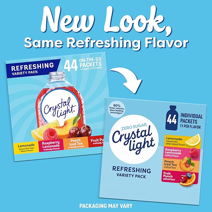 Crystal Light Refreshing Variety Pack, 44 ct. On-the-Go Packets