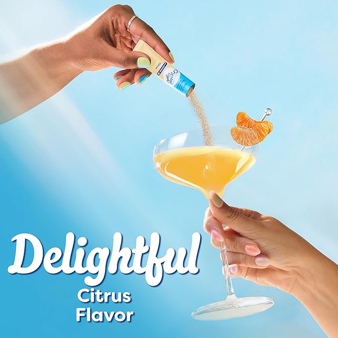 Crystal Light Drink Mix with Caffeine, 10 Packets, for Convenient On-the-Go Flavorful Hydration, Citrus Natural Flavor, Zero Sugar, 0.9 oz