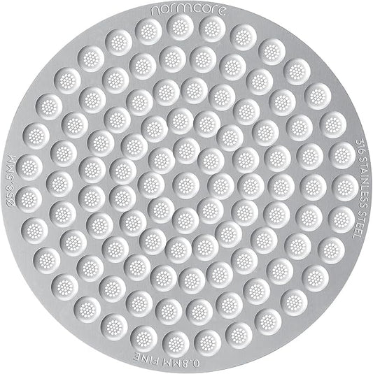 Normcore 58.5mm Puck Screen, 0.8mm Thickness, Lower Shower Screen, Reusable Metal Filter for 58mm Portafilter Basket, 316 Stainless Steel