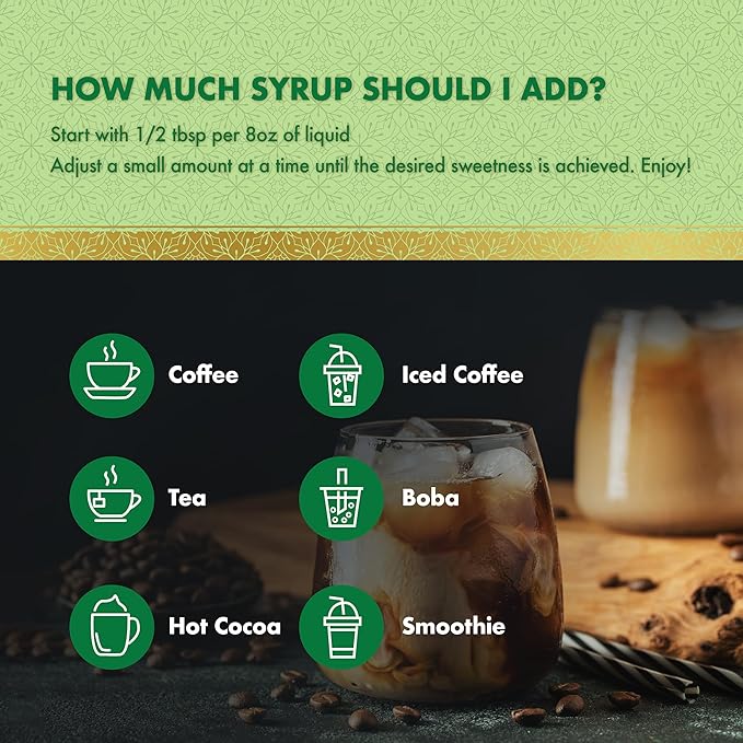 ChocZero Apple Crisp Flavoring Syrup, Sugar Free, Apple Crisp Flavor, Keto Friendly, Gluten Free, Vegan, Prebiotic Fiber, Concentrated Coffee & Beverage Syrup – 25.4 Fluid Ounces