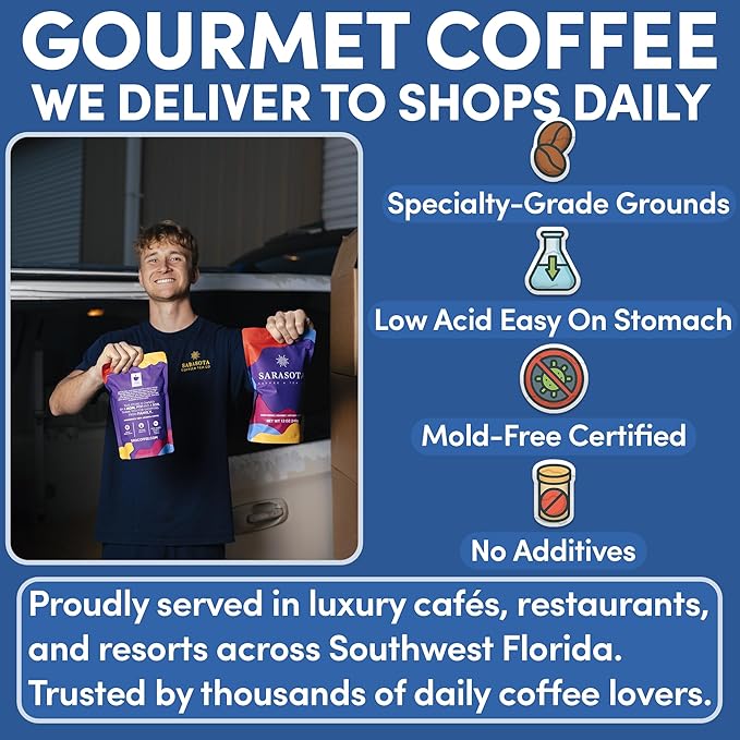 Espresso Ground Coffee | Dark Roast Espresso | Bold & Smooth Fine Ground Coffee for Espresso Machines | Low Acid, Specialty Grade | 12 oz