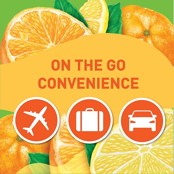 Tampico Singles To Go Drink Mix Packets, Citrus Punch, 6-Count Box – Zero Sugar, Low Calorie Powdered Drink Packets, 100% DV of Vitamin C per Serving, Convenient, On-The-Go Water Enhancers