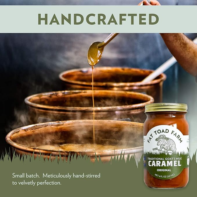 Fat Toad Farm Traditional Goat’s Milk Caramel Sauce/Cajeta, Original, Gluten Free, 8 fl oz