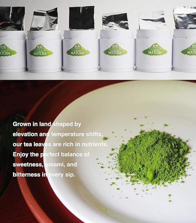 SOKYO ceremonial matcha powder series powdered green tea Japanese matcha (1.05oz / 30g, Shizuoka Ceremonial S)