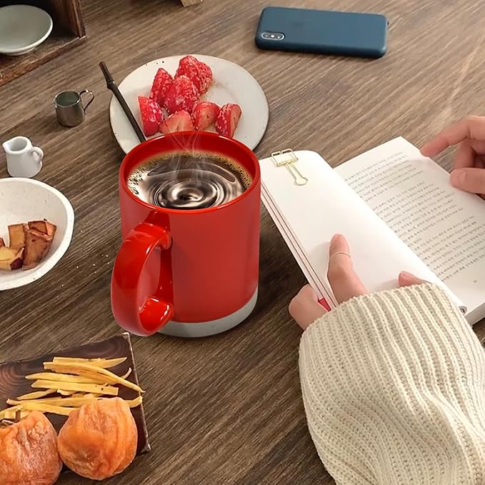 Coffee Mugs, 15 oz Mug Set of 4, Large Stoneware Coffee Mugs for Latte, Hot Tea, Cocoa, Milk, Juice, Modern Coffee Cups Boho Unique Style for Any Kitchen, Suitable for Housewarming Gift, Multi-color