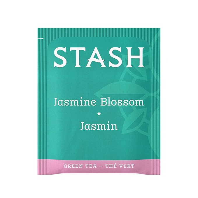 Stash Tea Jasmine Blossom Green Tea - Caffeinated, Non-GMO Project Verified Premium Tea with No Artificial Ingredients, 20 Count (Pack of 6) - 120 Bags Total