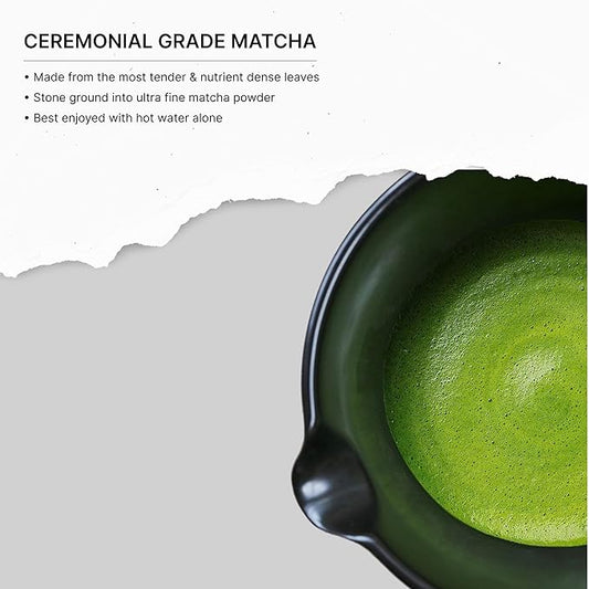 FKRO Organic Reserve Ceremonial Grade Matcha Green Tea Powder from Uji, Japan. Okumidori Single Cultivar. 1st Harvest, Single Origin, Sugar-free. Flown in Fresh from Japan Every Month (30g/1.06oz) Tin