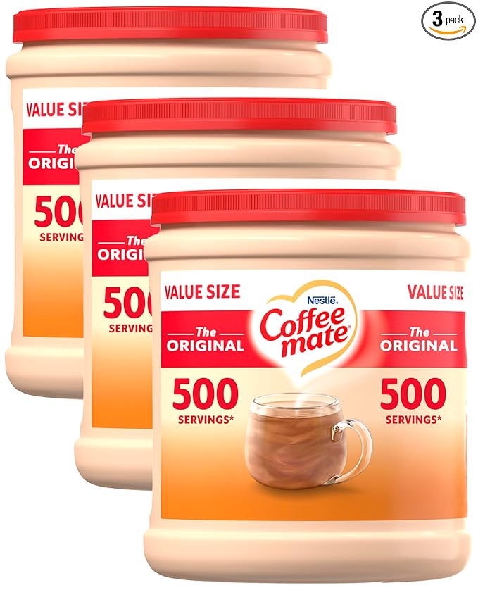 COFFEE MATE The Original Powder Coffee Creamer 35.3 Oz. Canister Non-dairy, Lactose Free, Gluten Free Creamer (Pack of 3)