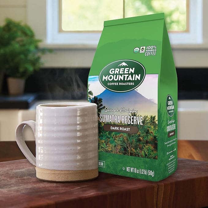Green Mountain Coffee Roasters Sumatra Reserve, Whole Bean Coffee, Bagged 18 oz