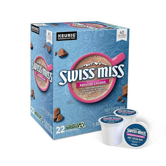 Swiss Miss Sensible Sweets Light Hot Cocoa, Keurig Single-Serve Hot Chocolate K-Cup Pods, 96 Count