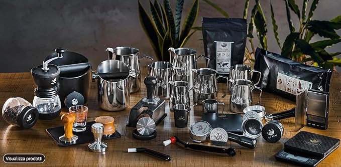 VIA CREMA Coffee Dosing Cup 51mm Espresso Measuring Cup Portafilter Holder in Stainless Steel Coffee Dispenser