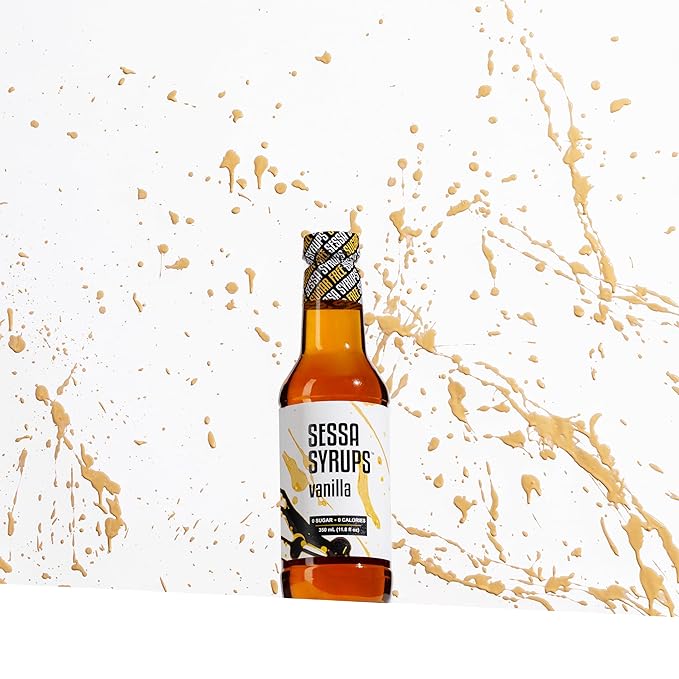 Sessa Syrups Sugar Free Sampler Pack: Simple Syrup, Hazelnut, Lavender, Vanilla, Pistachio, Salted Caramel (11.8 Fl Oz, 6 Pack)