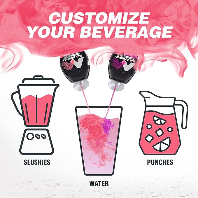 MiO Energy Strawberry Pineapple Smash Naturally Flavored with other natural flavors Liquid Water Enhancer Drink Mix with Caffeine & B Vitamins with 2X More (3.24 fl. oz. Bottle) (Pack of 2)