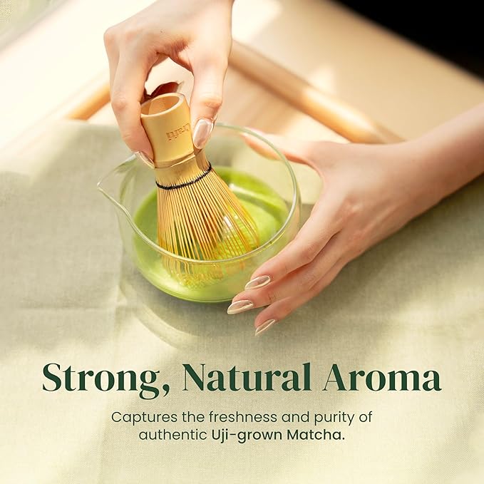 Crafti Barista Premium Culinary Grade Uji Matcha - Authentic Japanese Matcha Green Tea Powder from Kyoto, Japan for Matcha Lattes (75g / 2.65oz)